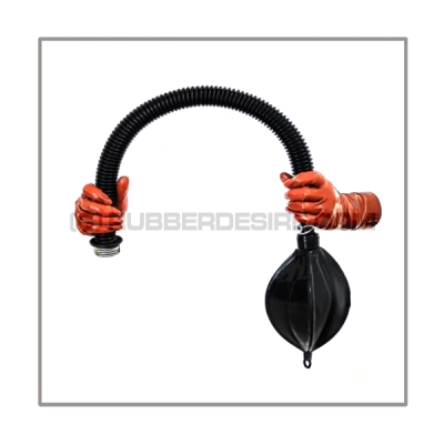 Breathing reduction set with breathing bag 1 liter and 50 cm = 20 inch premium quality tube with gas mask thread